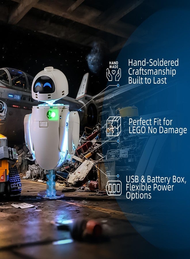 YEABRICKS LED Light for Lego-43279 Disney Wall-E and EVE Building Blocks Model (Building Set NOT Included) - Image 4